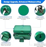 Hrensaw Outdoor Waterproof Electrical Box 8x3.9x3.2 in IP54 Green view 3
