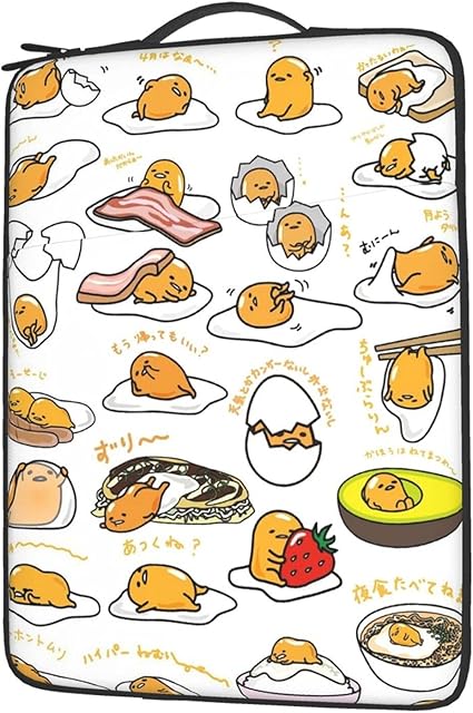 Amazon Kanaru ぐでたま おもしろ卵 Gudetama ノートpcケース ノートパソコンケース ノートパソコンバッグ インナーバッグ ラップトップスリーブ 軽量 超強保護 耐衝撃 撥水加工 取っ手付き 多機能 13 14 15 6インチ対応 15 6 Inch Kanaru パソコン 周辺機器 通販