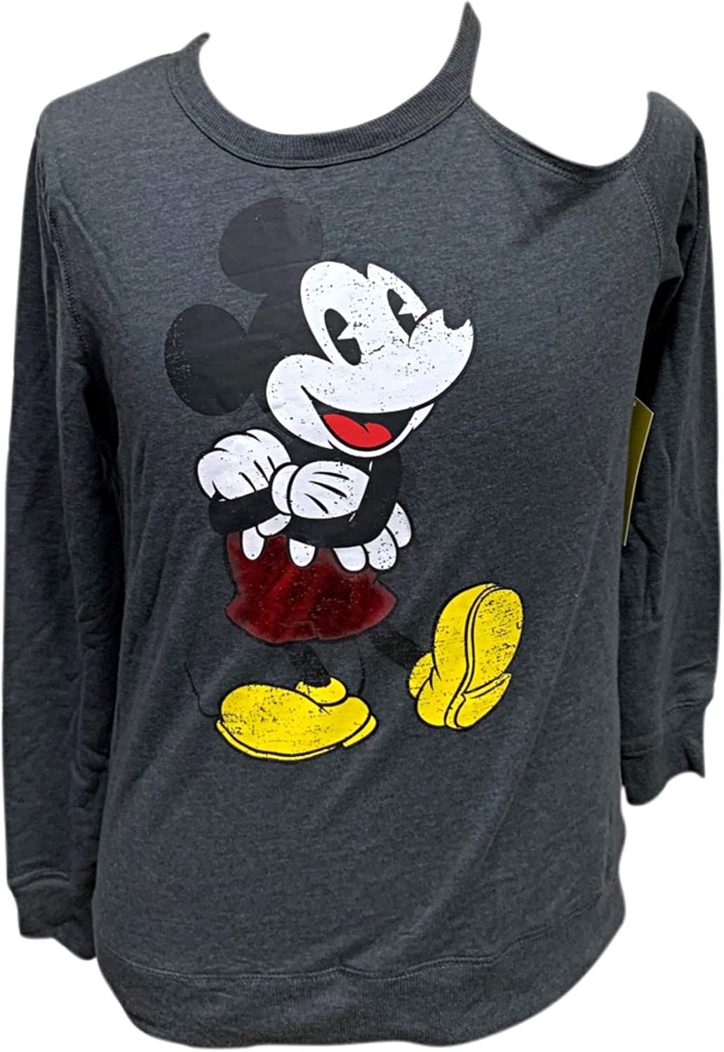 Disney Mickey Mouse Long Sleeve Pullover with Cut Out and