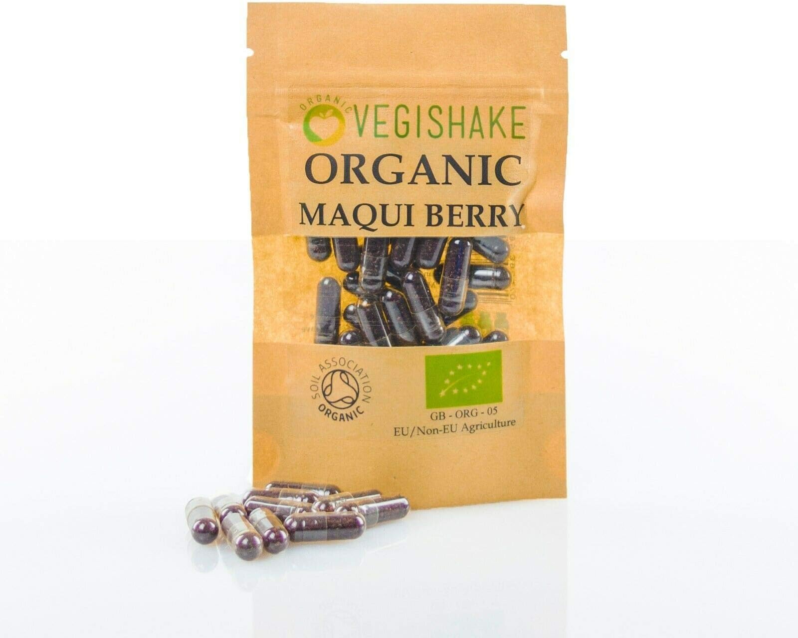 Organic Maqui Berry HPMC Capsules Antioxidant Super Fruit Berries Vegan Halal Kosher (30 Capsules)