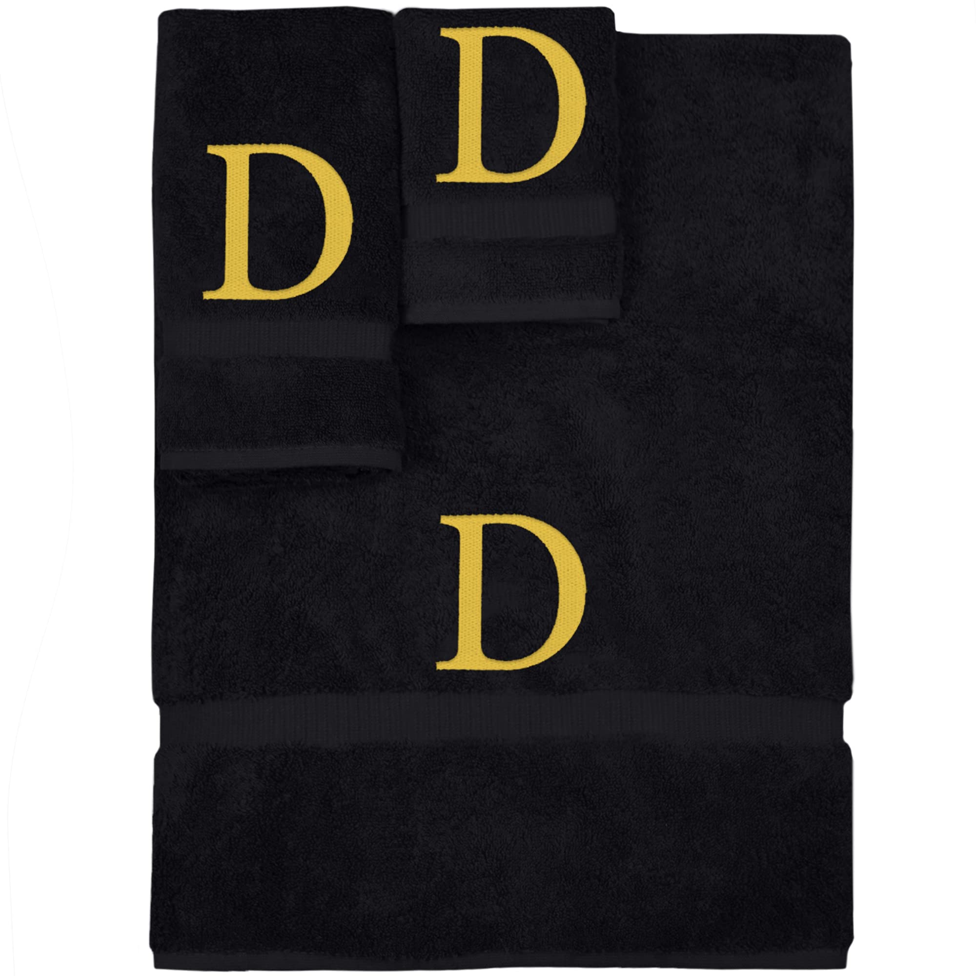 Monogrammed Towel Set, Personalized Gift, Set of