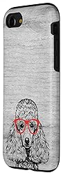iPhone SE (2020) / 7 / 8 Poodle in Red Glasses Nerd