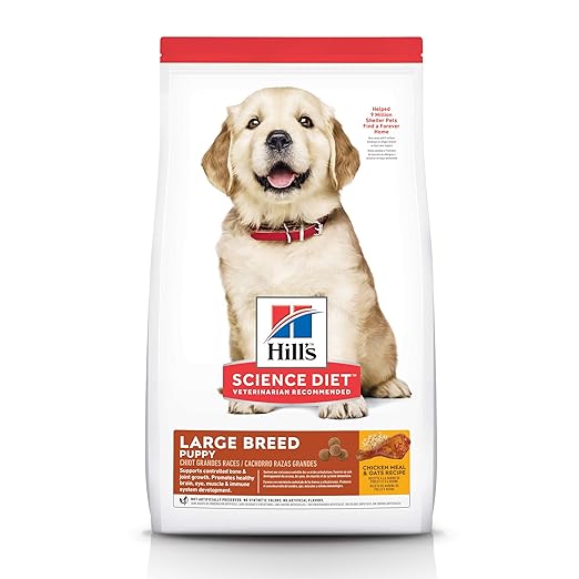 Hill's Science Diet Puppy Large Breed Chicken Meal & Oats Recipe Dry Dog Food 12kg Bag Amazon