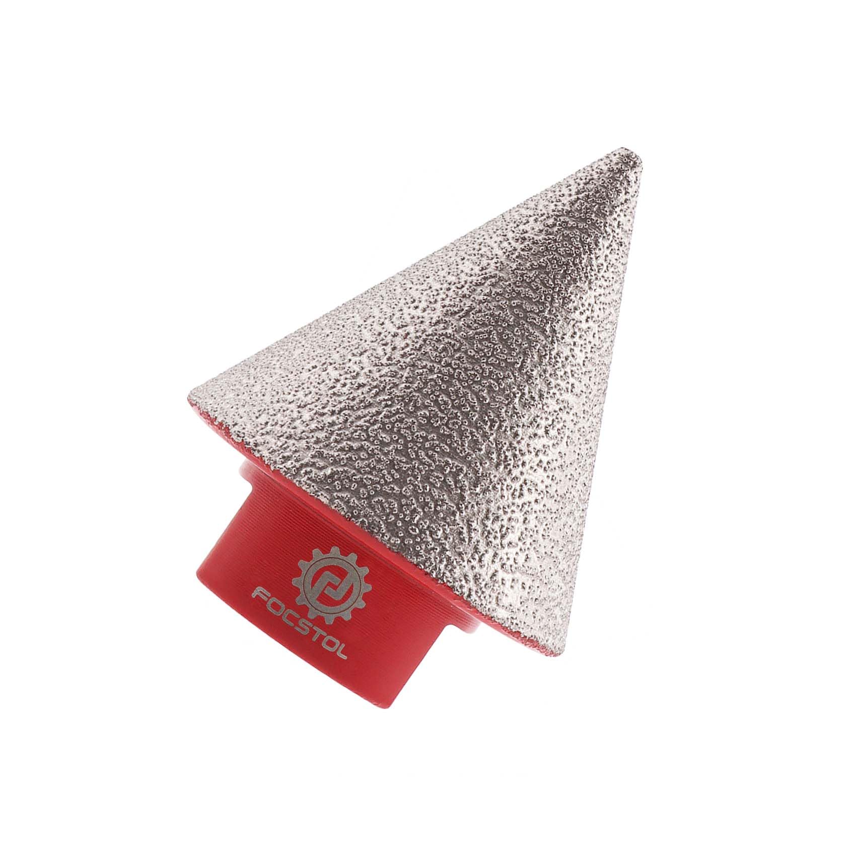 FOCSTOL Diamond Beveling Chamfer Bit - 35mm Diamond Countersink Drill Bit for Existing Holes Enlarging Shaping Trimming in Tile Porcelain Ceramic Granite Marble M14 Thread