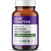 New Chapter Women's Advanced Multivitamin Formula, 120 Count | Fermented Essential Nutrients with Iron and Vitamin D3 for Stress, Bone, Immune, Beauty, and Cellular Energy Support