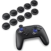 NEWDERY Thumb Grips for Nintendo Switch 2/Switch Pro Controller, Anti-Slip Silicone Joystick Caps, Ergonomic Button Covers for Enhanced Precision, Comfort & Protection, Durable Stick Grips (12 Pack)