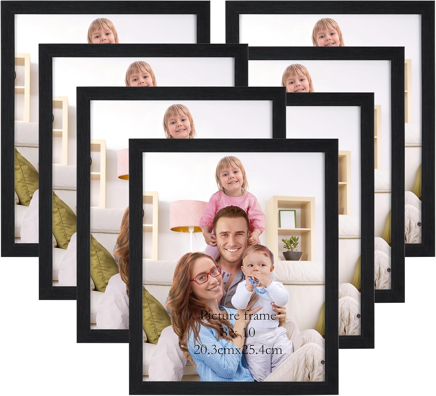 Photo Albums, Frames & Accessories - Giftgarden 8x10 Picture Frame Multi Photo Frames Set for Wall Decor or Tabletop Display, 7 Pack, Black