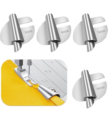 CKPSMS Ball Hemmer Fuß 490358 1/8 - Für JUKI, Brother, Singer Nähmaschinen | Doppelfalten Kugelhammer