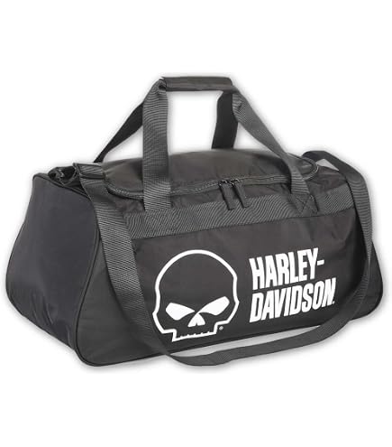 Amazon.com: Harley-Davidson Rust Orange #1 Logo Sports Duffel Bag