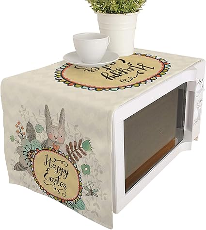 Amazon 電子レンジカバー ウサギ 可愛い オーブンカバー 防塵マット 姫系雑貨 レンジ 収納 きれい 洗える キッチン B 98 34cm ノーブランド品 電子レンジ オーブン用付属品アクセサリ 通販