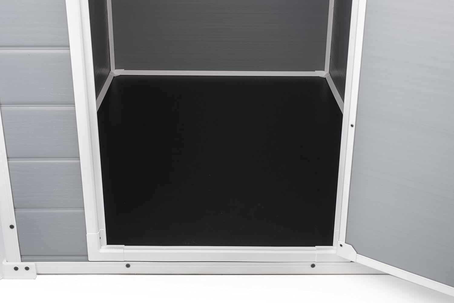 Keter Manor Outdoor Garden Storage Shed, Grey, 4 x 3 ft, Manor 4x3 Grey - Image 5