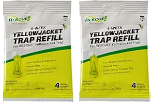 RESCUE! Yellowjacket Attractant – for RESCUE! Reusable Yellowjacket Traps – 4 Week Supply - 2 Pack
