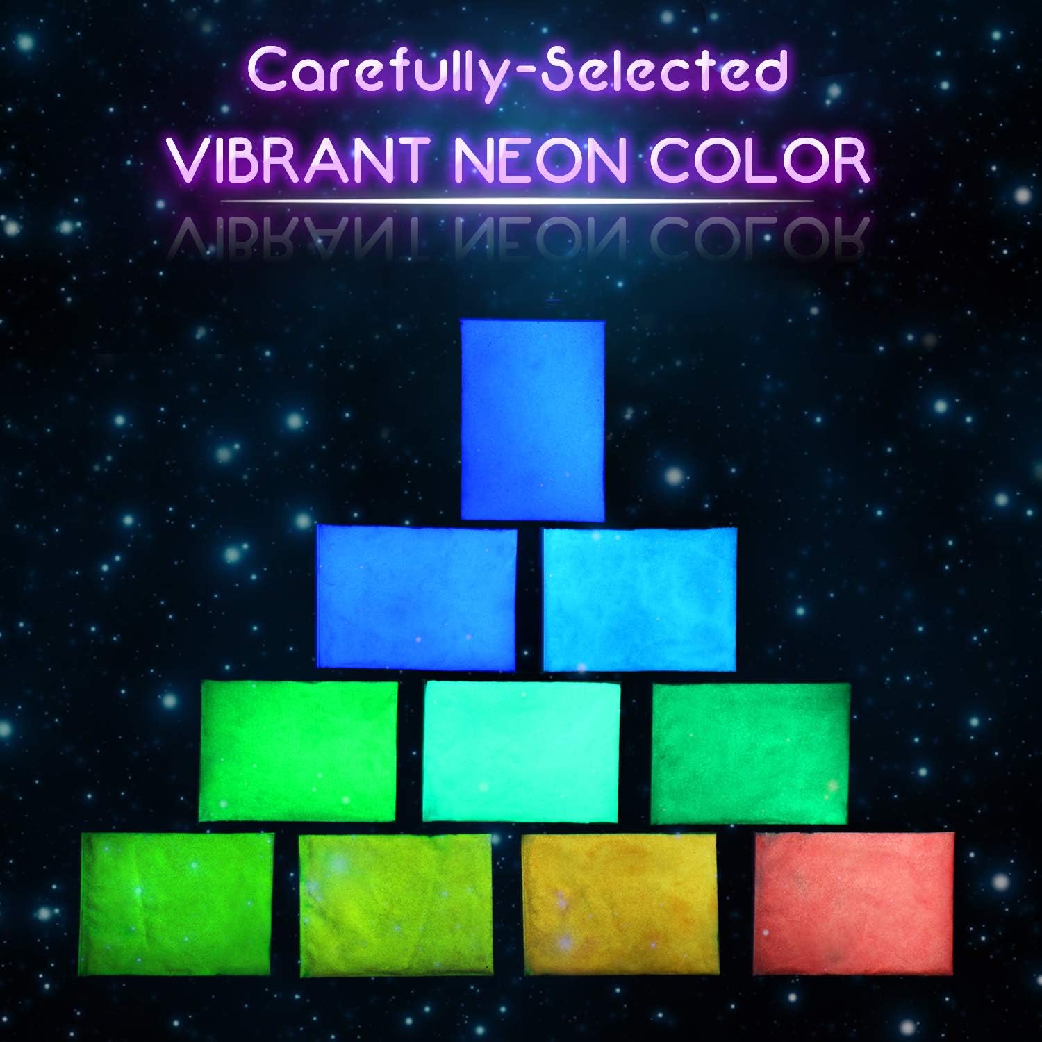 Glow in The Dark Pigment Powder, Epoxy Resin Colour Pigment Dyes for DIY Slime Colouring Kit - Image 3