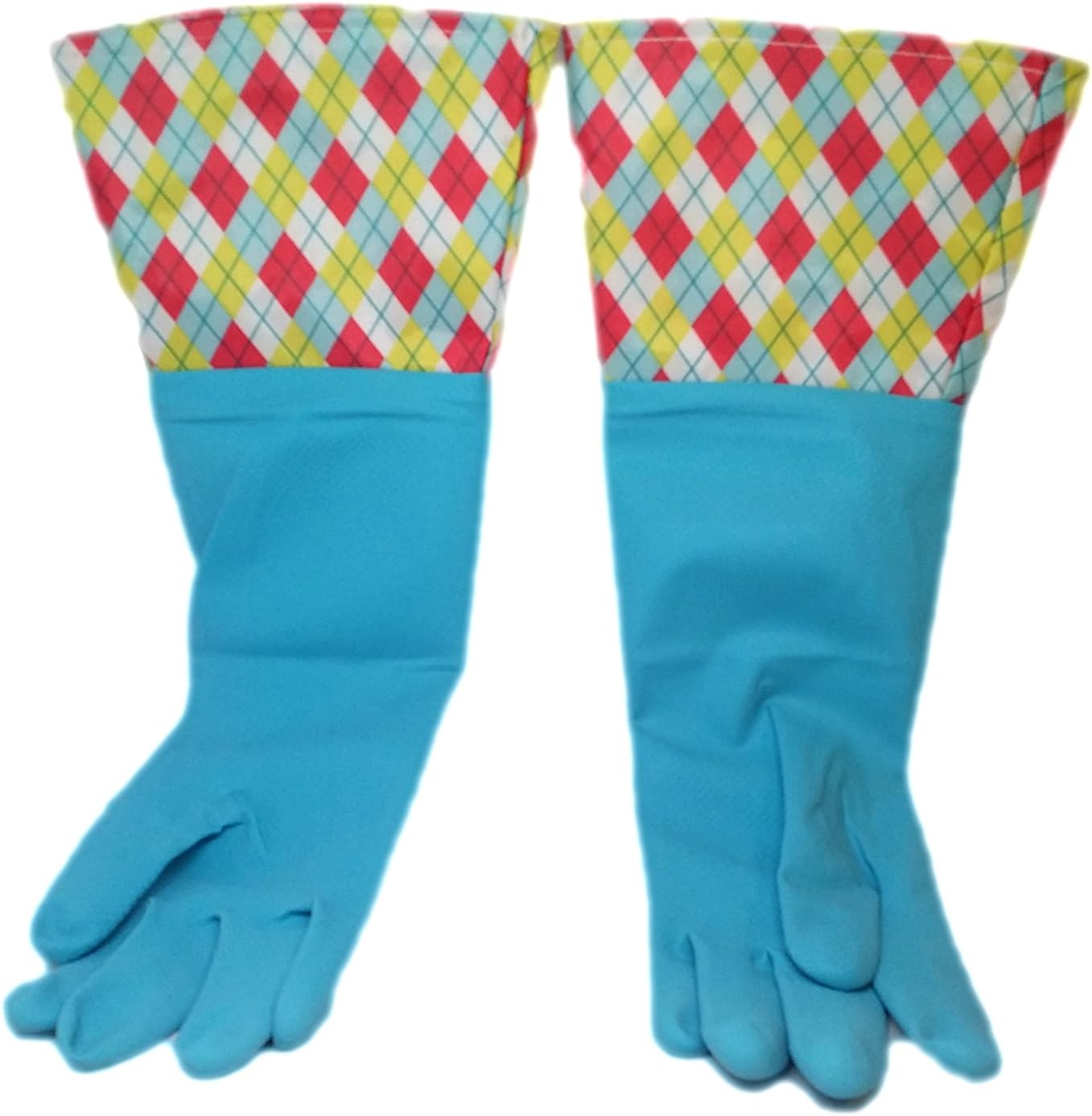 Brighten Up Latex Cleaning Gloves, Teal, 3-Pack