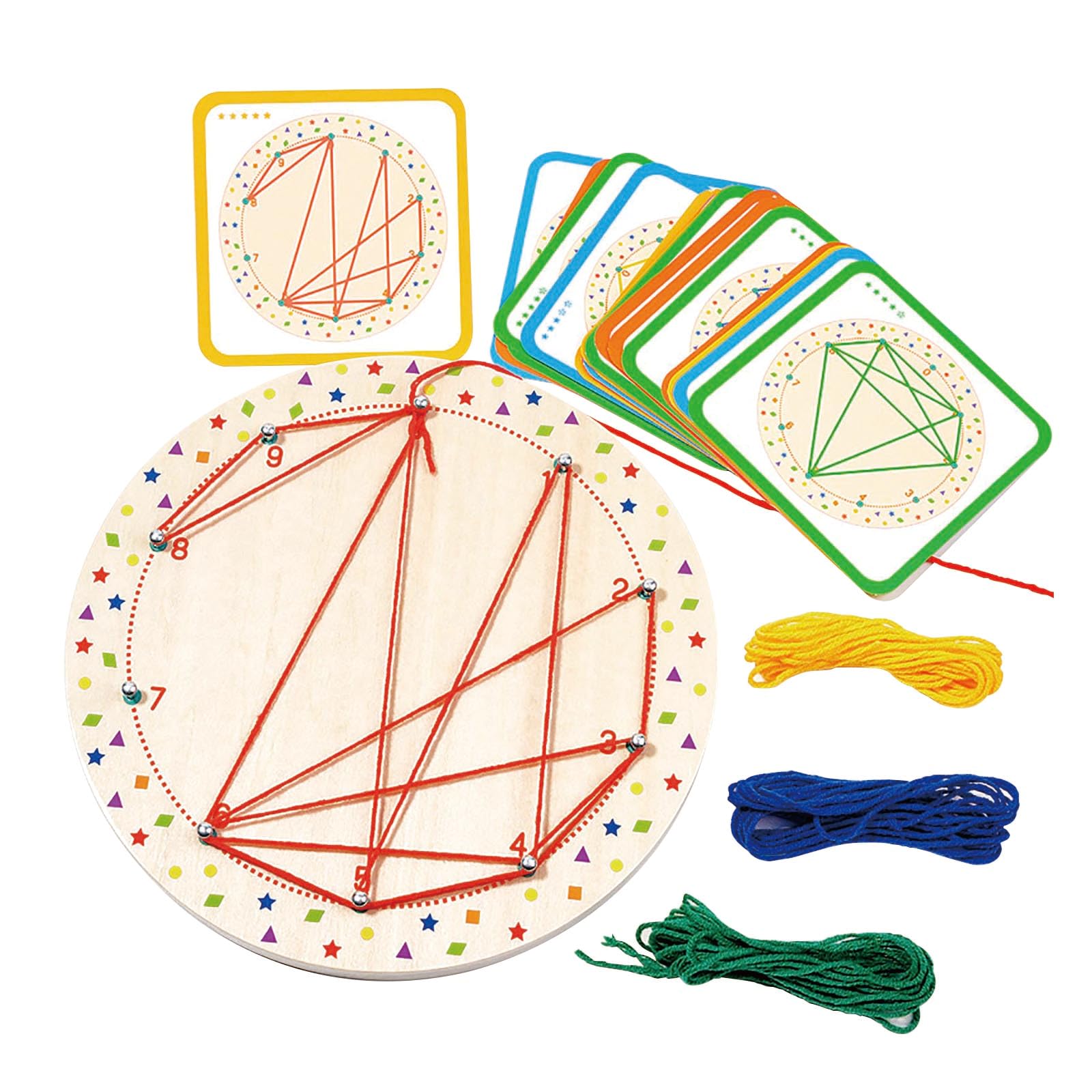 Dr. MUYA® Montessori Toy for 3 4 5 Years, Geometric Toy, Fine Motor Skills Toys, Educational Toys, Wooden, Hand-Eye Coordination, Gift for Kids Boys Girls Aged 3–5 Years