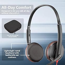 HP Poly Blackwire C3225 Stereo Headset with USB-C