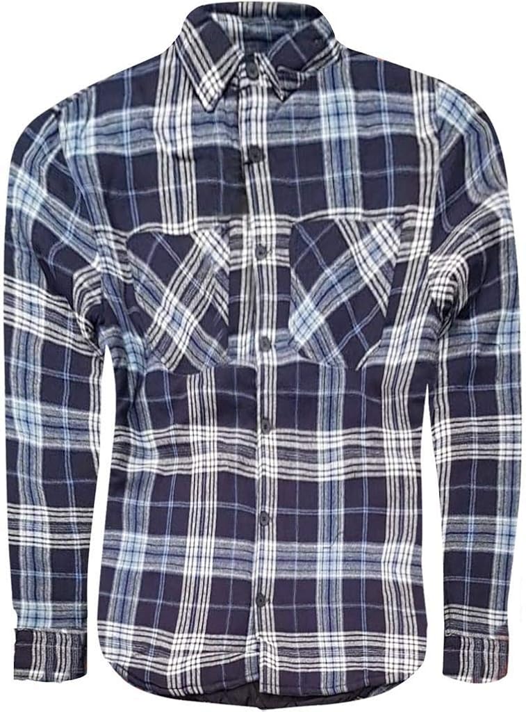 Mens Padded Quilted Lined Lumberjack 