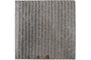 CEILINGCONNEX Upcycled 2'x2' Dakota Barn Tin Ceiling Tile - Majority Galvanized - Works with Standard Drop Grid