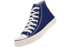 LUMUBBY Canvas Shoes for Women Men High Top Lace Up Sneakers Canvas Fashion Sneakers Classic Casual Walking Shoes Comfortable Breathable