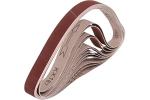 HARFINGTON 1 x 30 Inch Sanding Belts, 10 Pcs 400 Grits Aluminum Oxide Abrasive Belt Sander File Belt for Woodworking, Metal Polishing, Knife Sharpener