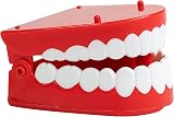 Funtime Gifts Clockwork Chattering Teeth Toy - Red Novelty Gag Gift view 3
