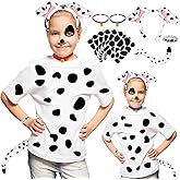 Ahuimeius Dalmatian Costume, Felt Spots, for Halloween Dalmatian Costume Kids/Adults, Black Felt Stickers for School Projects