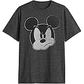 Mad Mickey Mouse Distressed Design T-Shirt for Adults