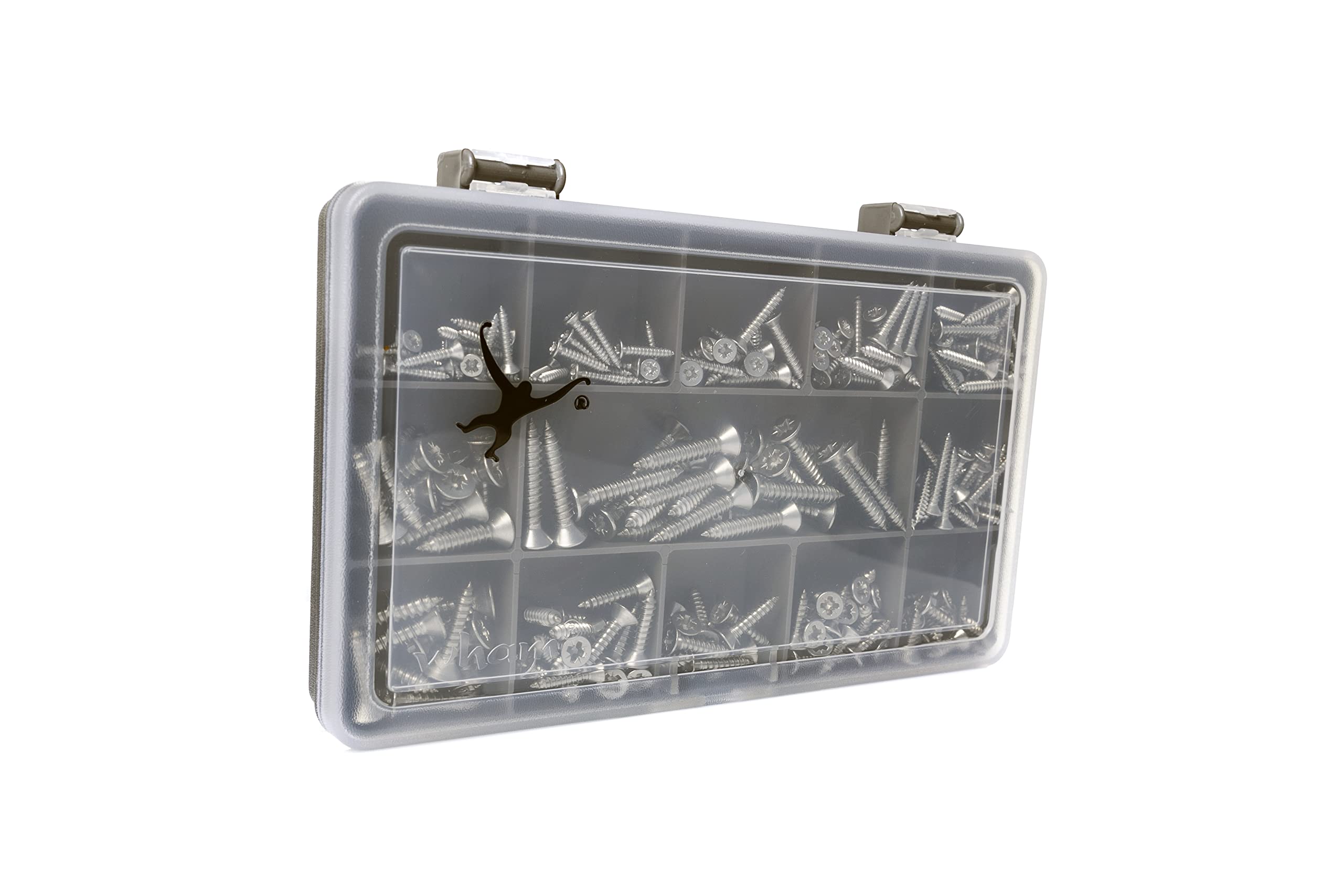240 Assorted Pozi Countersunk Self Tapping Screws | DIN 7982 CZ | A2-70 (304) Stainless-Steel
