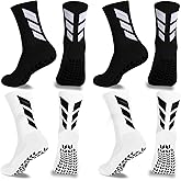 MENDENG Grip Socks Soccer Sock Men Non Slip Anti Slip Non Skid Hospital Yoga Grippy Training Sports Socks…