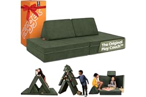 Nugget - The Original Play Couch for Kids - Modular Foam Children's Sofa for Playroom, Imagination, & Creative Open Ended Play - Washable & Convertible Playroom Furniture, Willow