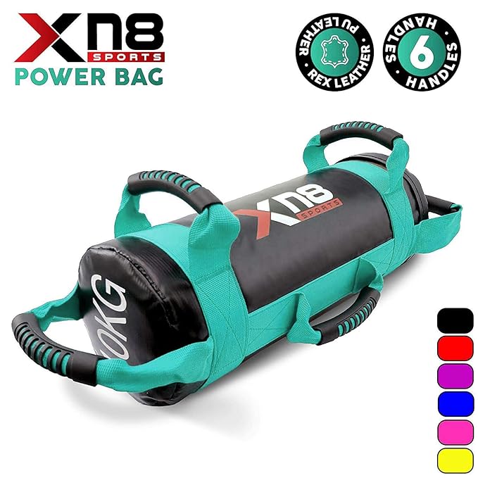 Sandbag 6 Maniglie - Sacco Pieno Sabbia Per Allenamento Crossfit, Functional Fitness, Potenziamento Muscolare - Foto 4