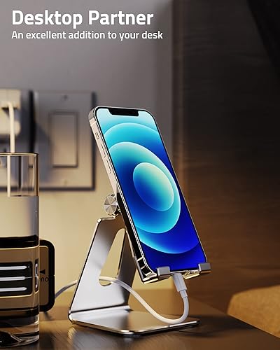 ONLYWIN Cell Phone Stand 2-Pack Cell Phone Holder for Desk Bed