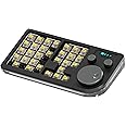 KEEBMONKEY Megalodon 30% Designer Keyboard/Macro Pad QMK/VIA Compatiable with USB Hub Function/30 Keys with Numpad and Knob(Black)