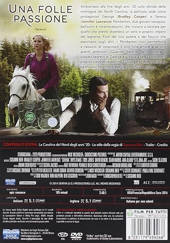 Una Folle Passione Dvd Italian Import Amazon Co Uk Bradley Cooper Jennifer Lawrence Rhys Ifans Toby Jones David Dencik Sean Harris Ana Ularu Sam Reid Conleth Hill Charity Wakefield Susanne Bier Dvd Blu Ray