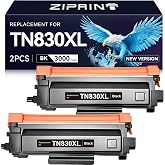 ZIPRINT TN830XL Toner Compatible with Brother Printer HL-L2460DW, 2 Pack | Replacement for Brother TN-830 TN830 Compatible with DCP-L2640DW HL-L2405W MFC-L2900DW MFC-L2820DW HL-L2480DW