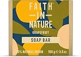 Faith In Nature Grapefruit Soap 100g - Plastic Free Hand Made UK view 1