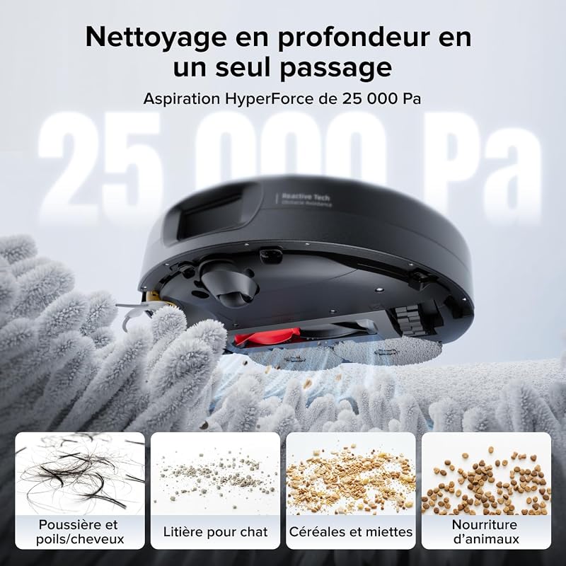 Qrevo 2 Pro Aspirateur Robot Laveur avec Station, 25 000 Pa — photo 2 sur 8