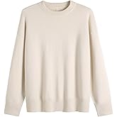 IMTRASO Oversized Classic Crew Neck Pullover Sweater Soft Basic Knit Long Sleeve Casual Wear Trendy Outfits for Women ﻿