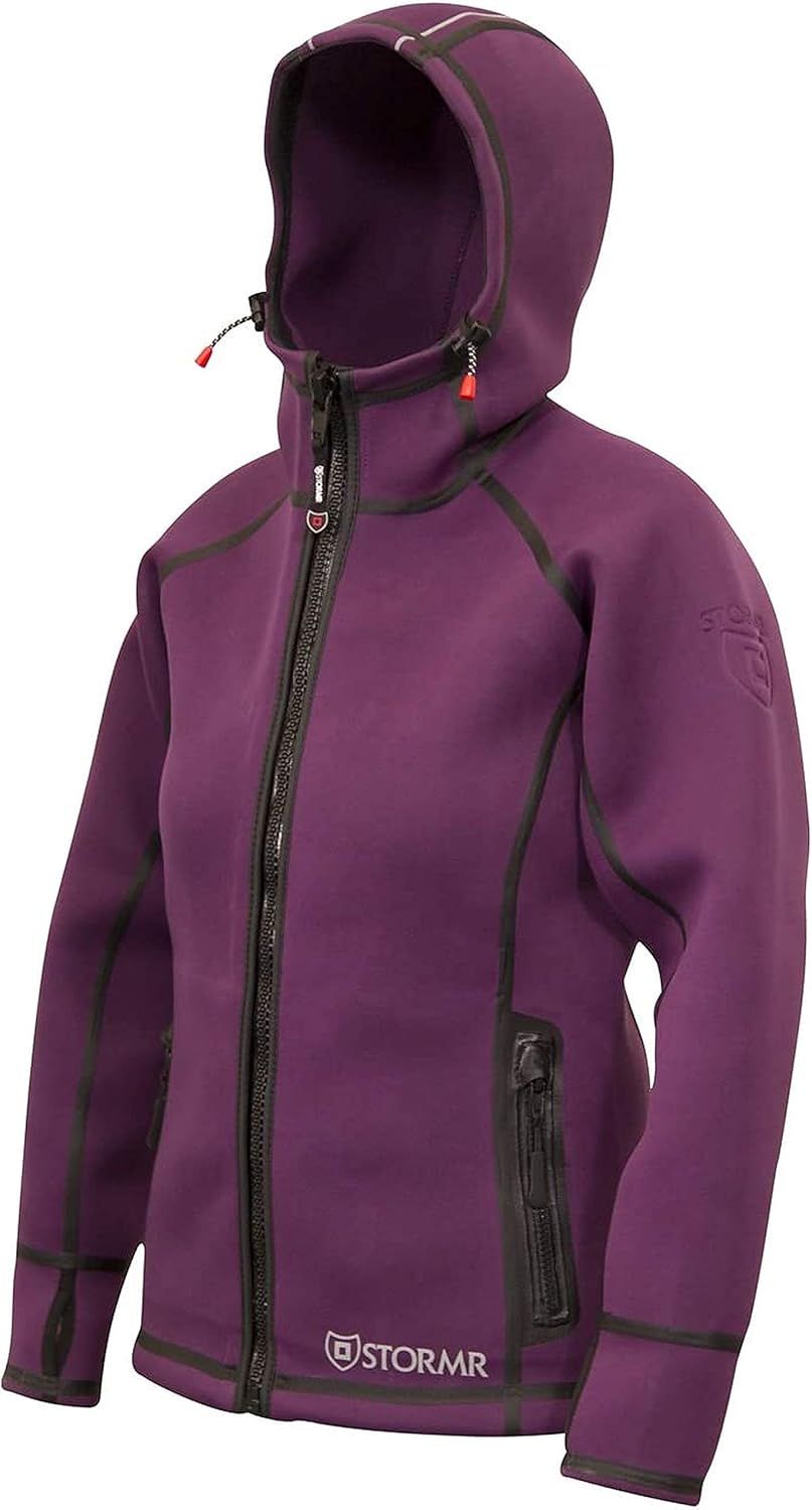 Stormr Women's Typhoon Neoprene Waterproof, Windproof, Warm, Comfortable, Maneuverability, Foul Weather Jacket, Perfect for Fishing, Sailing, Cycling and Hunting: Clothing