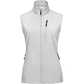33,000ft Women's Lightweight Running Vest Outerwear with Pockets, Windproof Sleeveless Jacket for Golf Hiking Travel