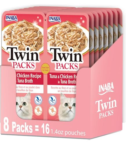 INABA  Amazon.com : INABA Twins for Cats, Shredded Chicken & Broth Gelée
