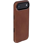 Dockem Genuine Leather Case for iPhone 17 Air Compatible with MagSafe, with Capacitive Camera Control Button (MSGL, Brown)