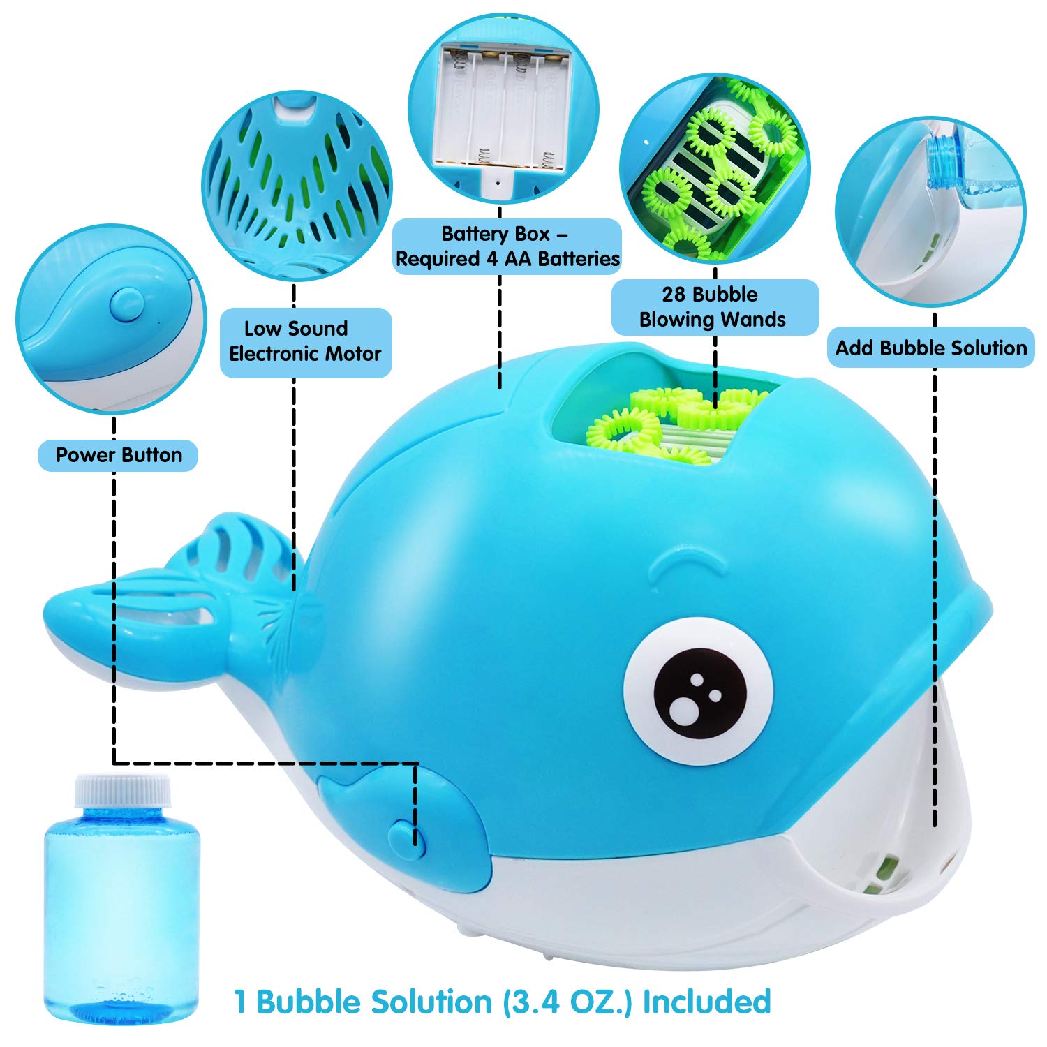 bubble blowing whale