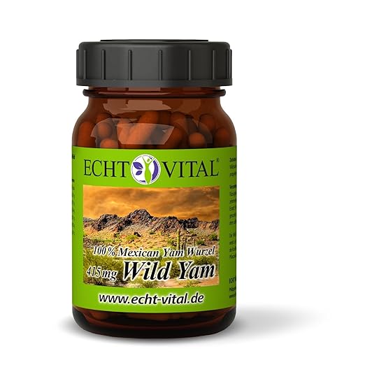 ECHT VITAL MEXICAN WILD YAM - 1 Glas mit 120 Kapseln