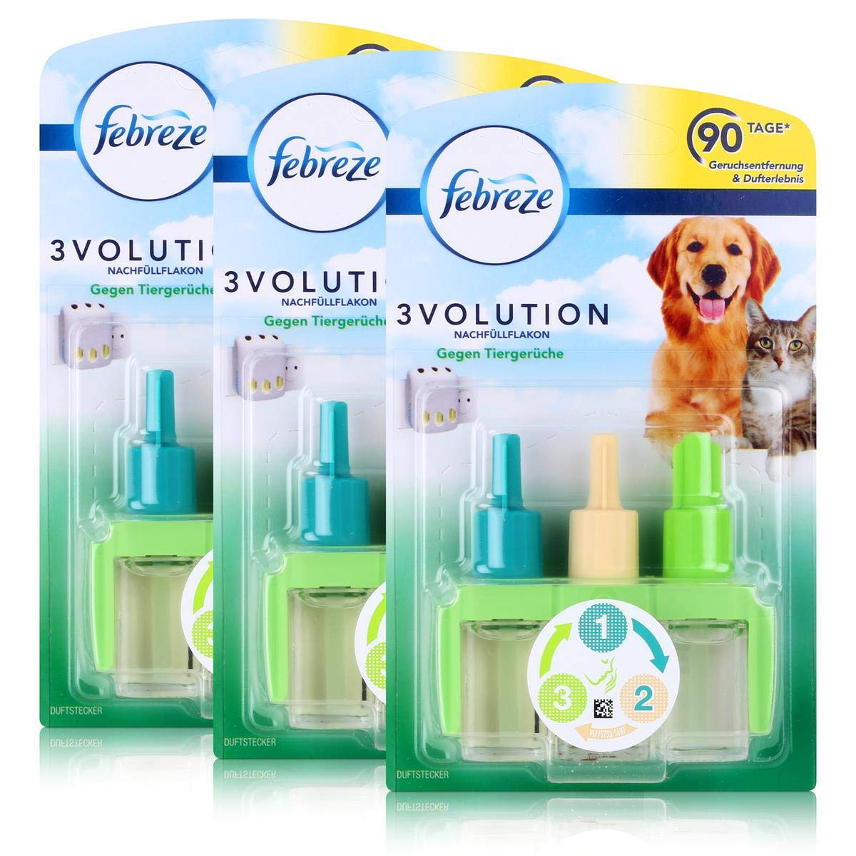 Febreze 3Volution Duftstecker Nachfüllflakon gegen Tiergerüche 20ml