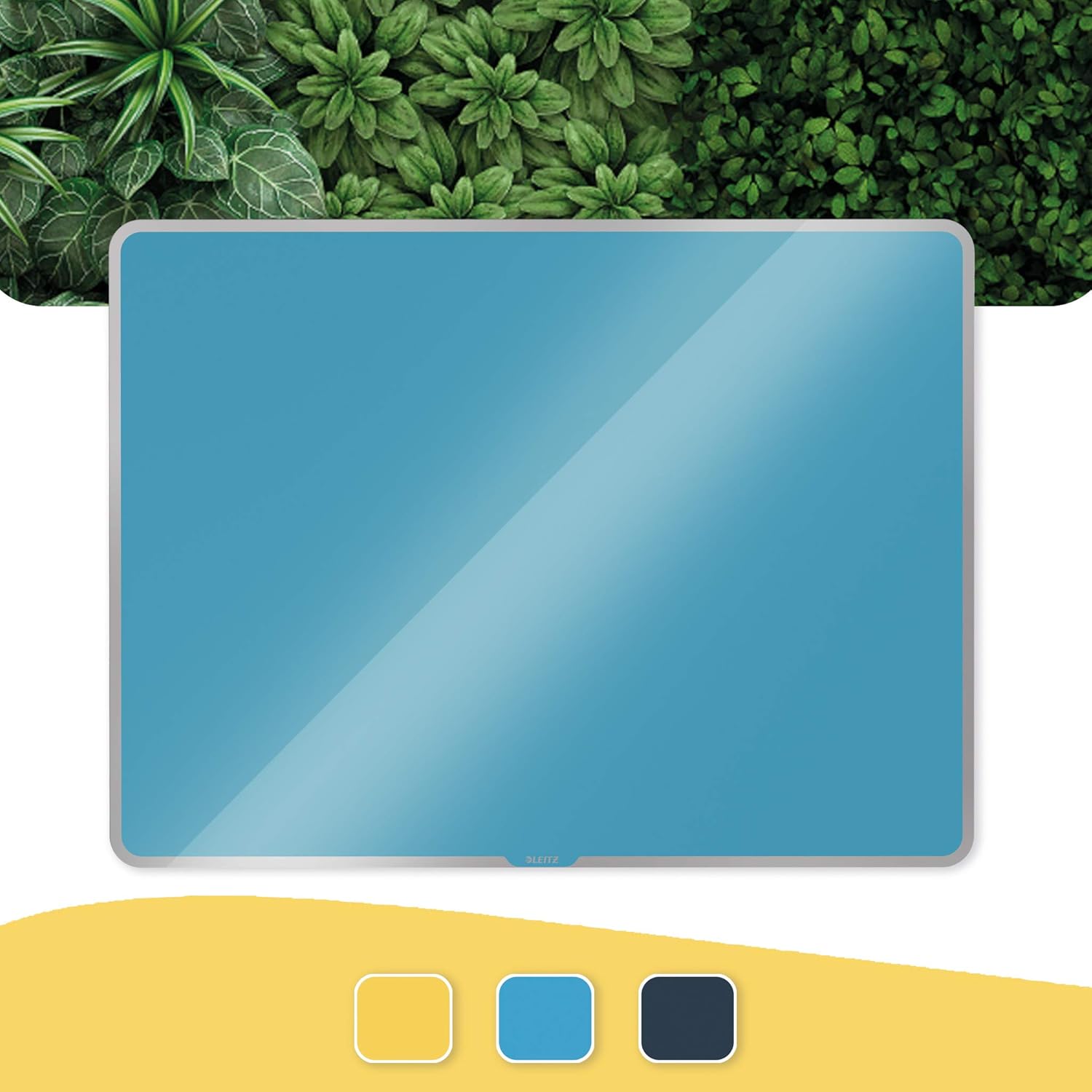 Leitz Magnetic Glass Whiteboard, 800 x 600, Cosy Range, Calm Blue, 70430061, 800 x 600 mm - Image 3