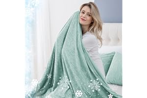 CHOSHOME Cooling Blanket for Hot Sleepers Lightweight Summer Cold Thin Blankets for Sleeping, Hot Flashes Night Sweats, Soft Blanket for Bed, Twin Size, Green