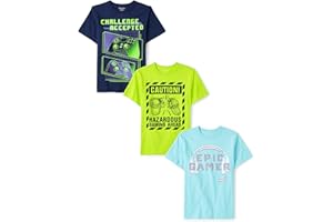 The Children's Place Boys Boys Short Sleeve Graphic T- Shirt 3-Pack