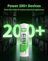 EBL 2800mAh AA Ni-MH Rechargeable Batteries with Storage Case (16 Pack) view 9