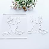 Reindeer Router Template, Clear Acrylic Router Jig, Woodworking Template (8'' x 8'')